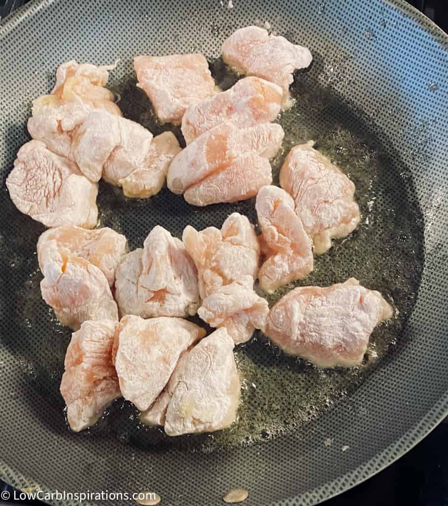 Keto Orange Chicken Recipe made with only 3 ingredients