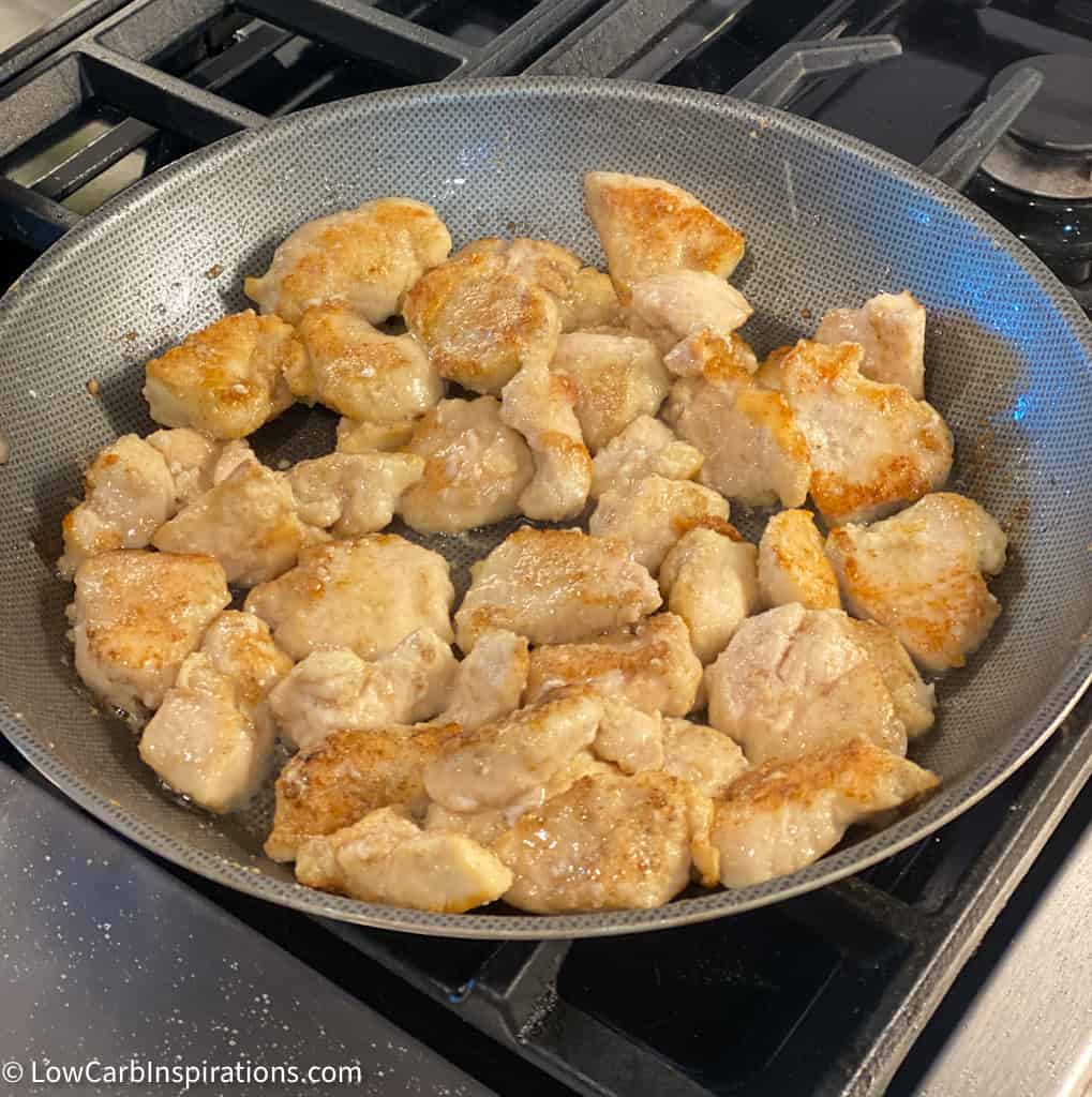 Keto Orange Chicken Recipe made with only 3 ingredients