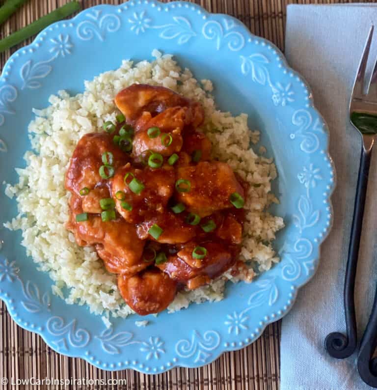 Keto Orange Chicken Recipe (only 3 ingredients) Low Carb Inspirations