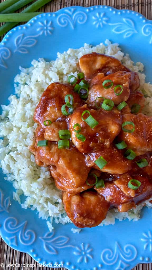 Keto Orange Chicken Recipe made with only 3 ingredients