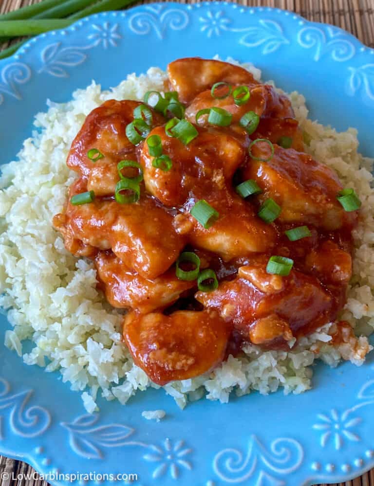 Keto Orange Chicken Recipe made with only 3 ingredients