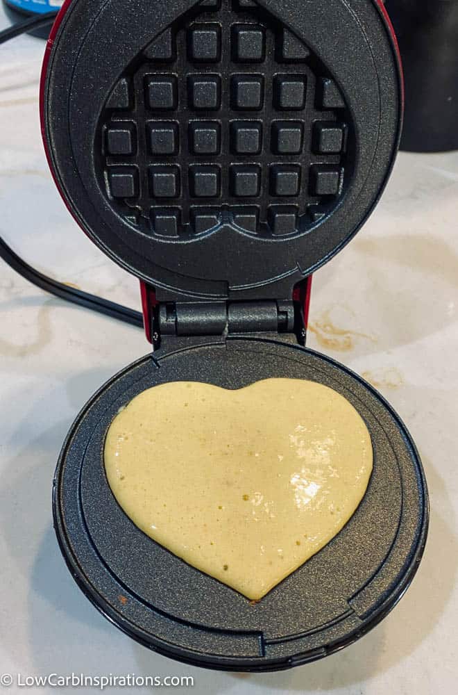 Keto Waffle Pops Recipe (Heart Shaped)