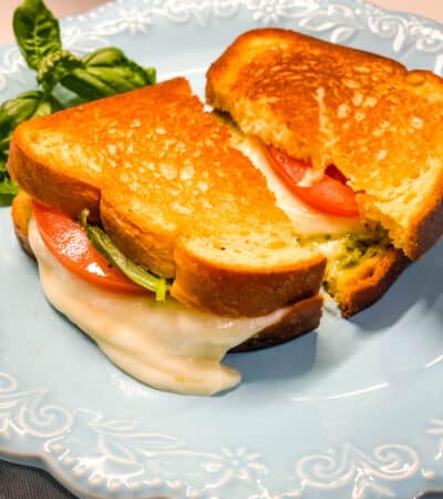 Low Carb Tomato and Mozzarella Grilled Sandwich