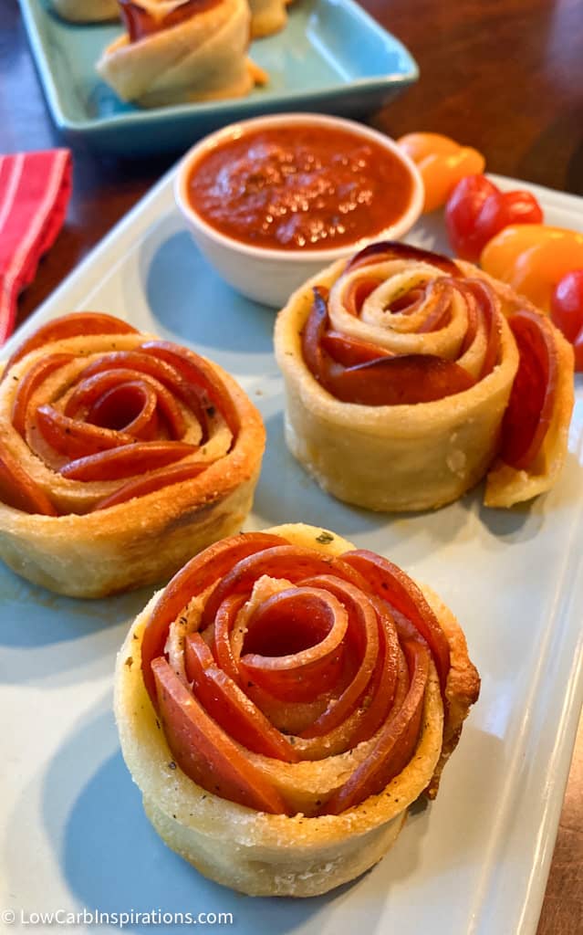 Keto Pepperoni Pizza Roses Recipe Tutorial