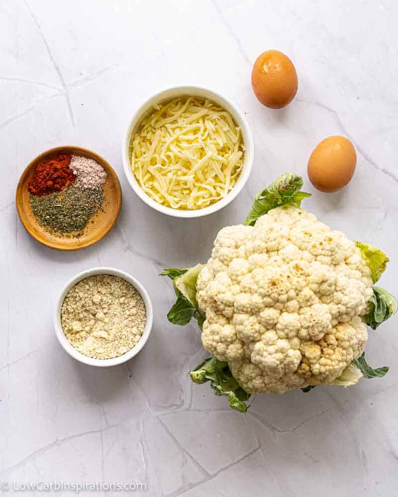 Cauliflower Savory Pancakes Recipe ingredients