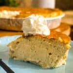 Sugar Free Vanilla Cheesecake made in the air fryer