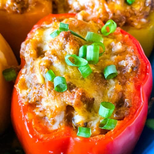 Easy Low Carb Stuffed Bell Peppers recipe