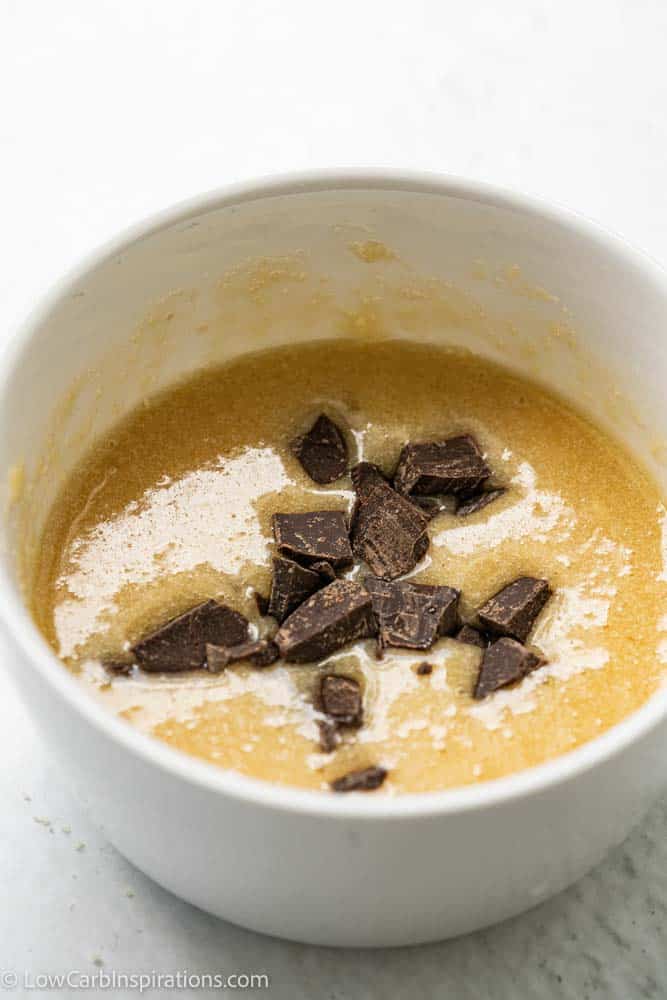The Best Keto Chocolate Chip Mug Cake Recipe