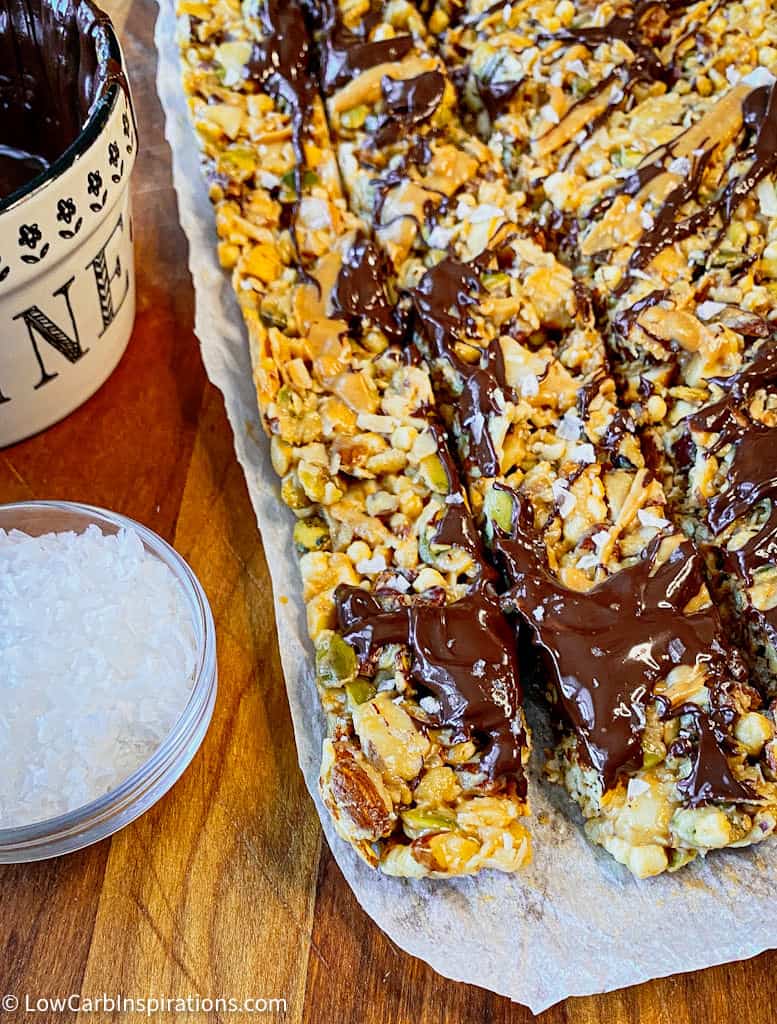 Chewy No Grain Granola Bars (Low Carb & Keto)