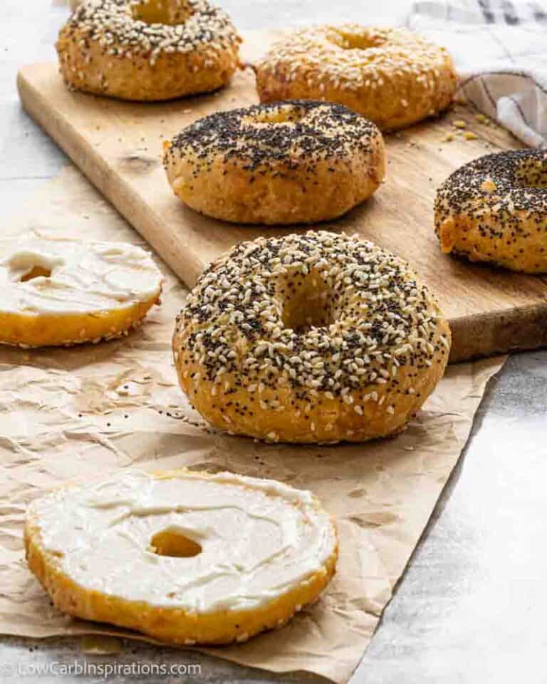 Easy Low Carb Bagels made with Almond Flour