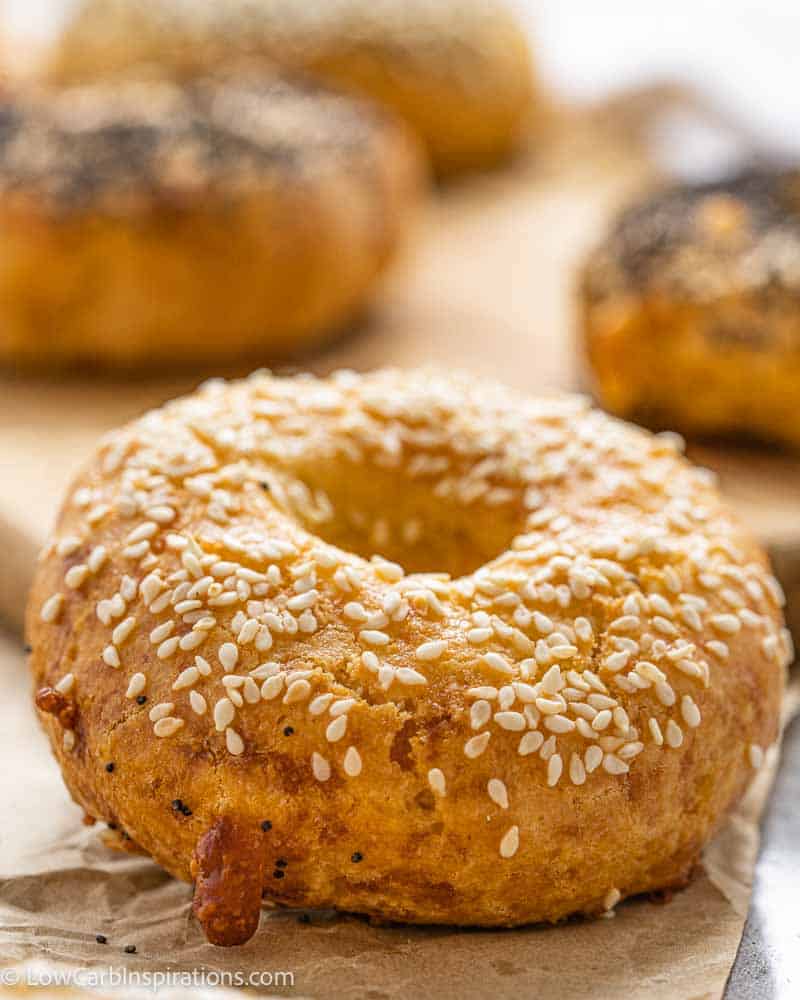 Easy Low Carb Bagels made with Almond Flour Low Carb Inspirations
