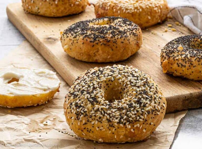 Easy Low Carb Bagels made with Almond Flour - Low Carb Inspirations