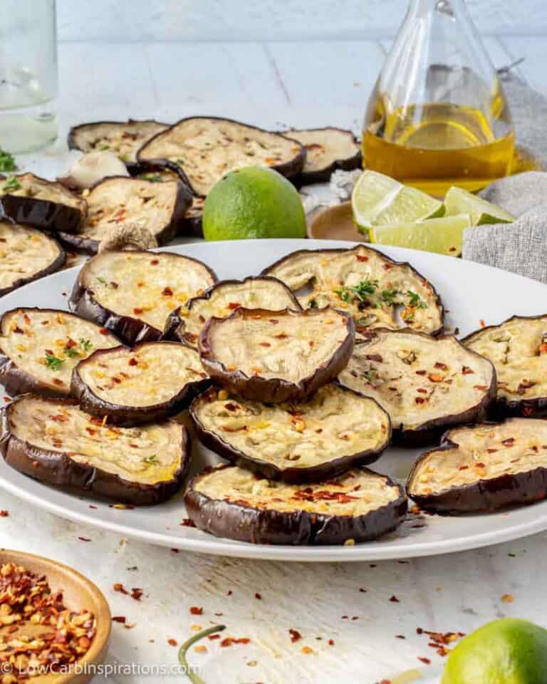 Oven Baked Eggplant Recipe with Chili and Lime Low Carb Inspirations