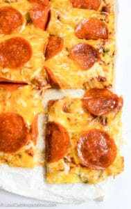 Pizza Crust made with chicken