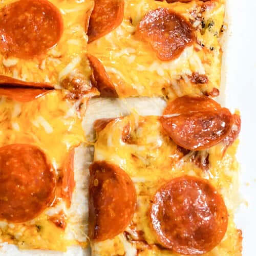 Pizza Crust made with chicken