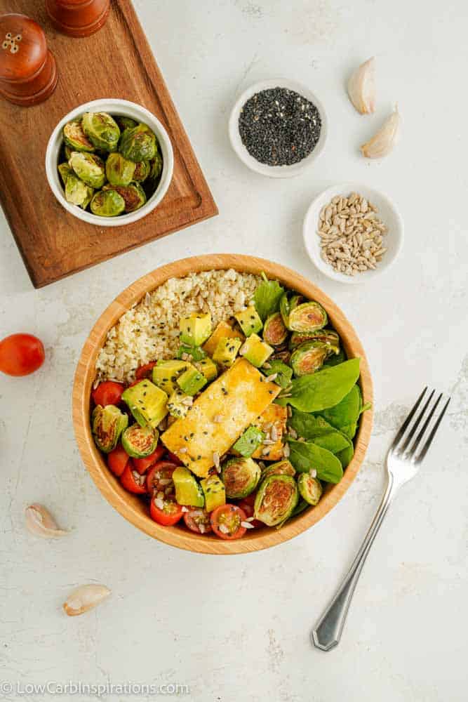 Amazing Keto Buddha Bowl (low carb and keto friendly)