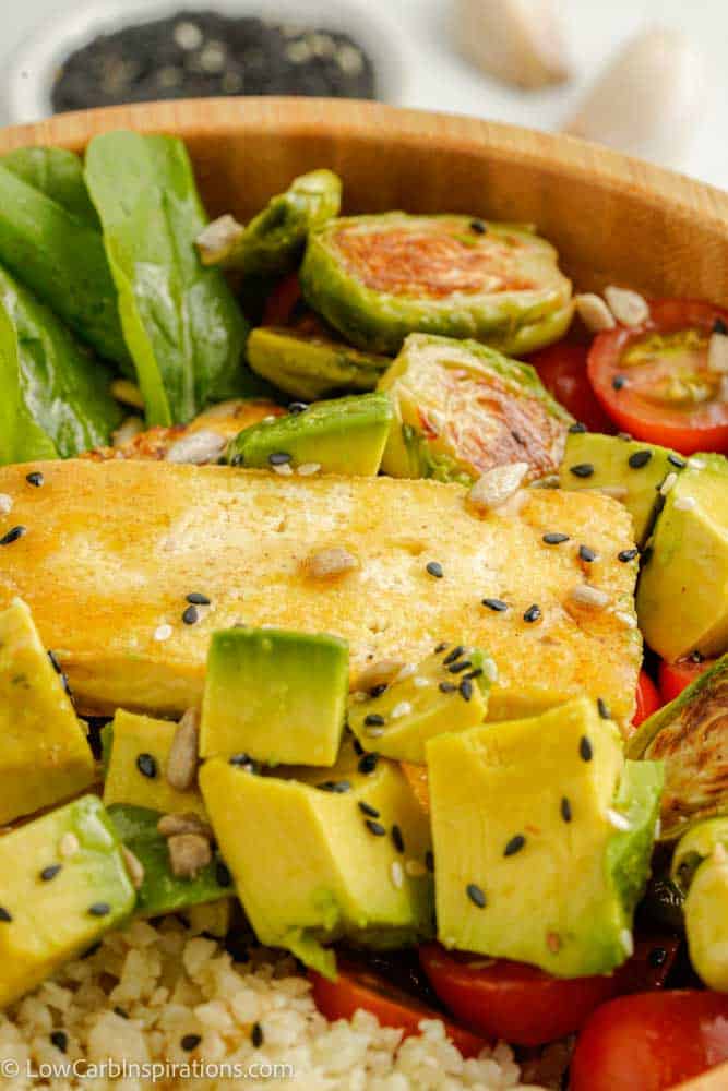 Amazing Keto Buddha Bowl (low carb and keto friendly)