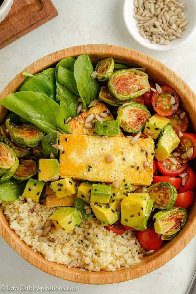 Amazing Keto Buddha Bowl (low carb and keto friendly)