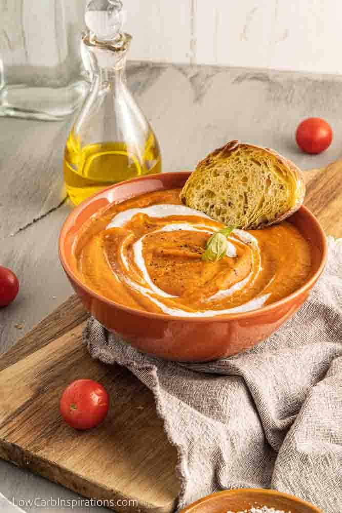 Homemade Low Carb Tomato Soup Recipe from Scratch