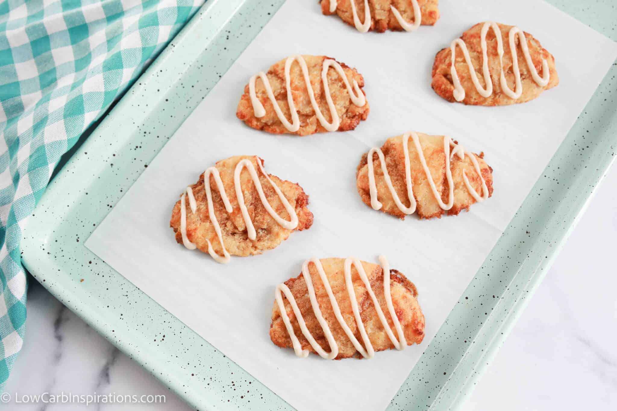 Healthy Cinnamon Croissants with icing Low Carb Inspirations
