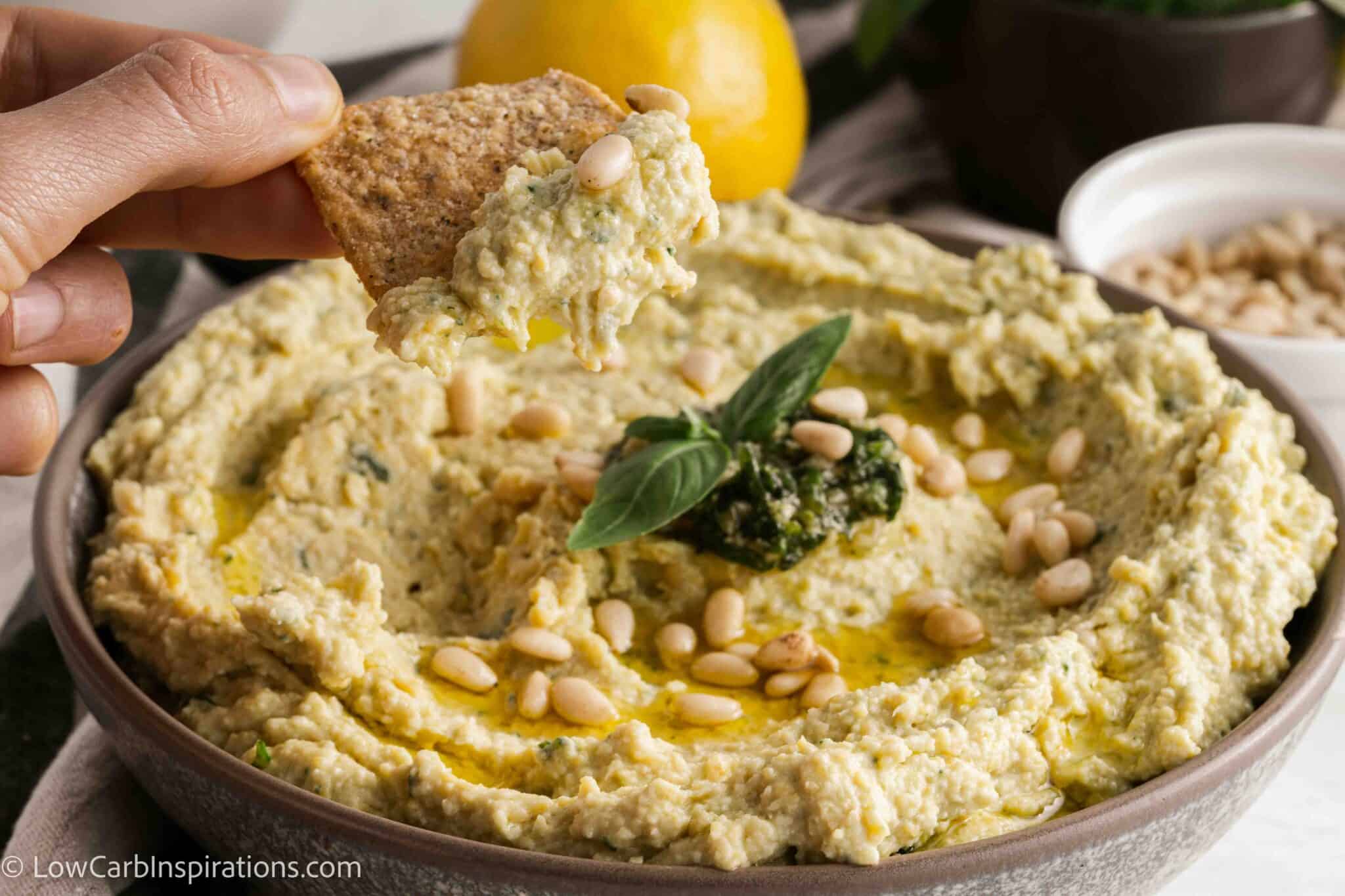 Low Carb Pesto Hummus Recipe A Delicious and Nutritious Dip for