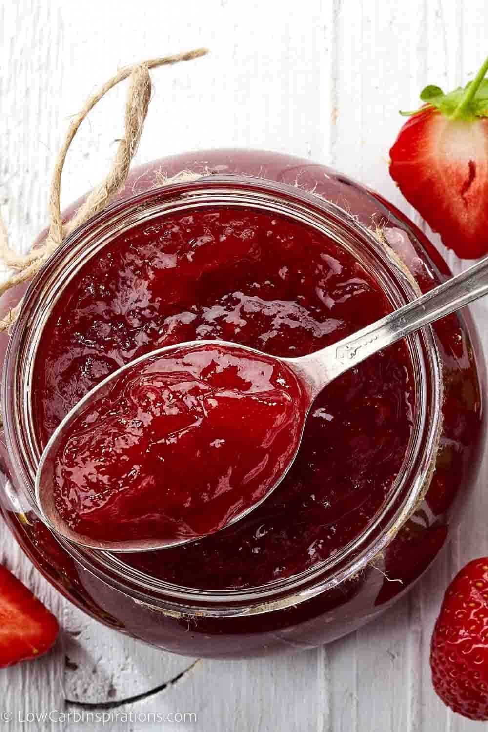Sugar Free Keto Strawberry Jam Recipe