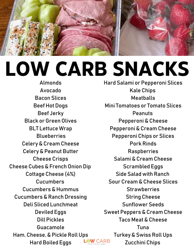 Low Carb Snacks Made Easy: Delicious Ideas to Satisfy Your Cravings