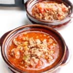 Slow Cooker Keto Chili Recipe in a bowl
