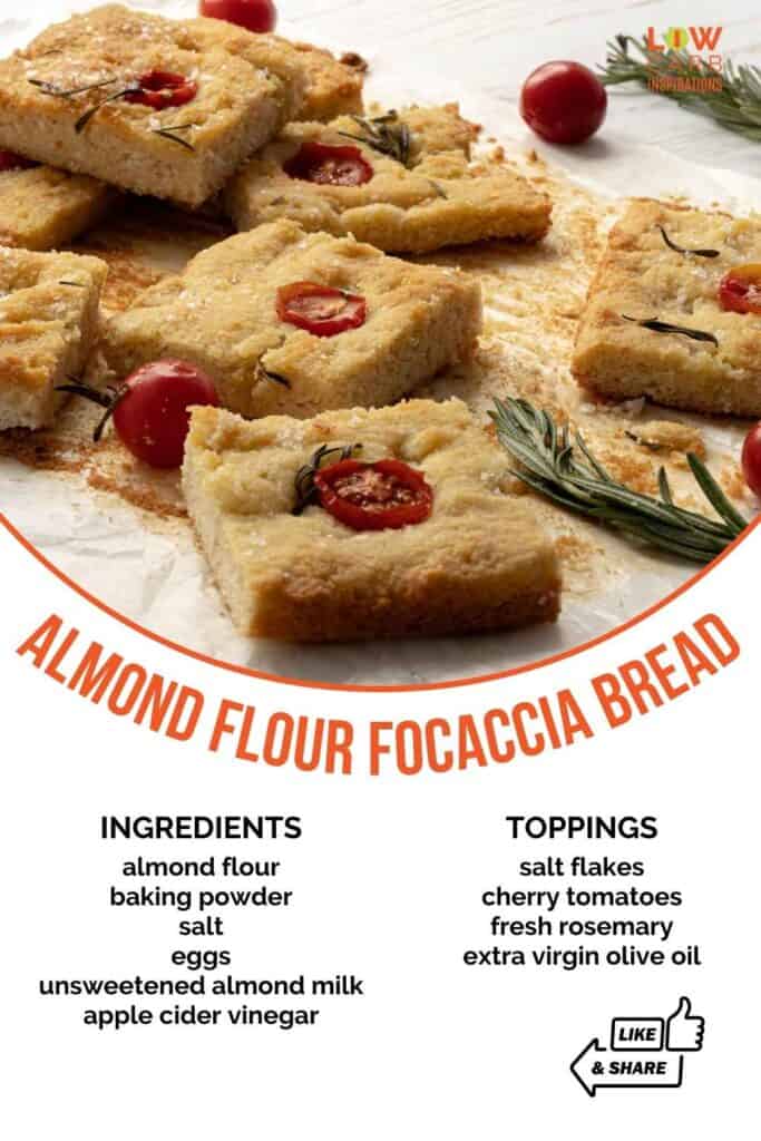 Almond Flour Focaccia Bread