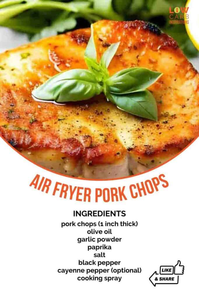 Crispy and Juicy Air Fryer Pork Chops