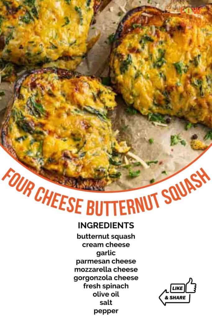 Four Cheese Stuffed Butternut Squash