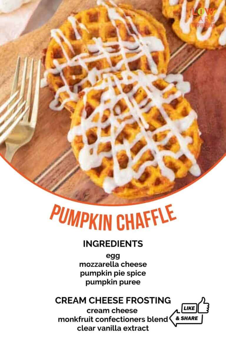 Pumpkin Chaffle Recipe With Glaze Low Carb Inspirations