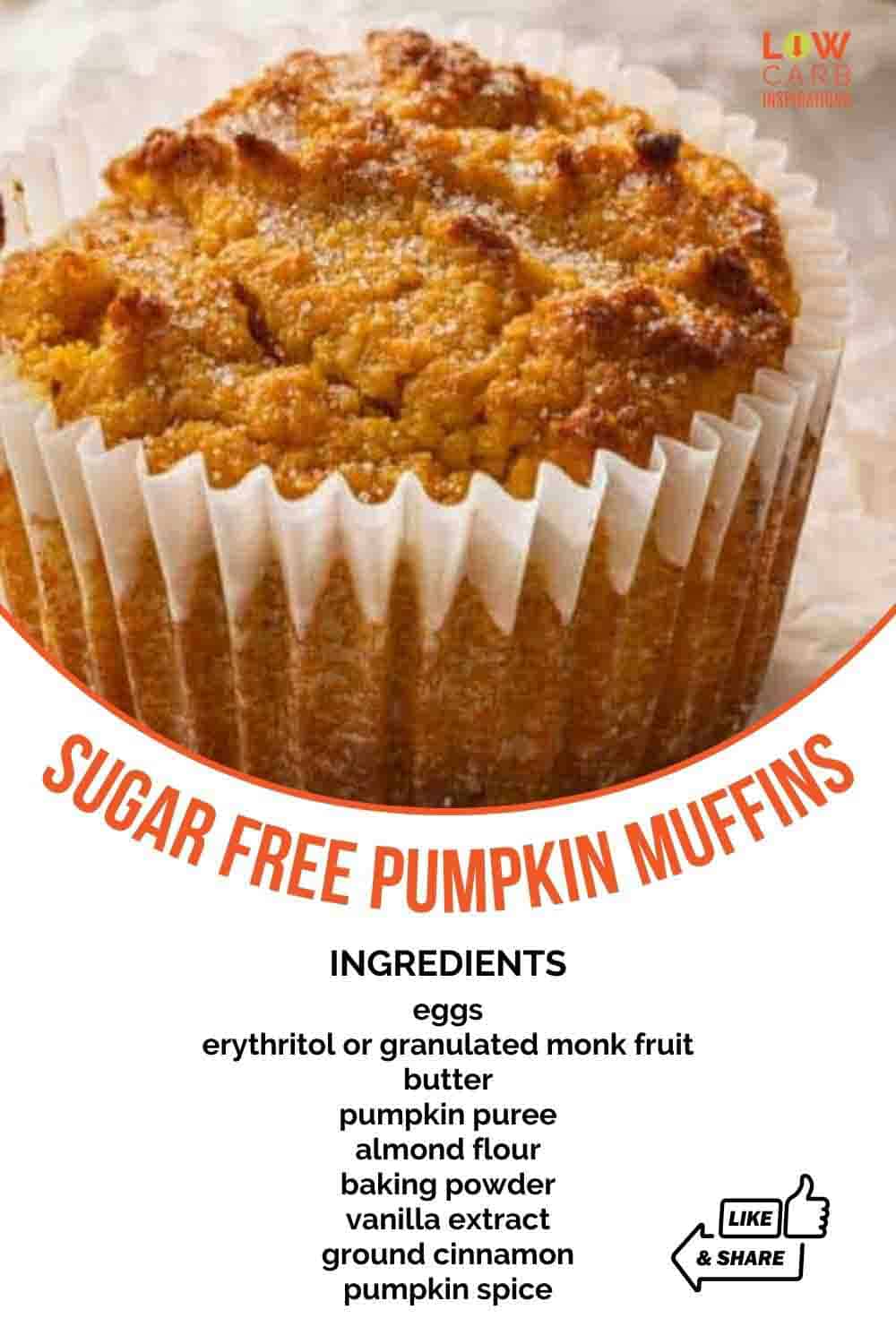 Sugar Free Pumpkin Muffins