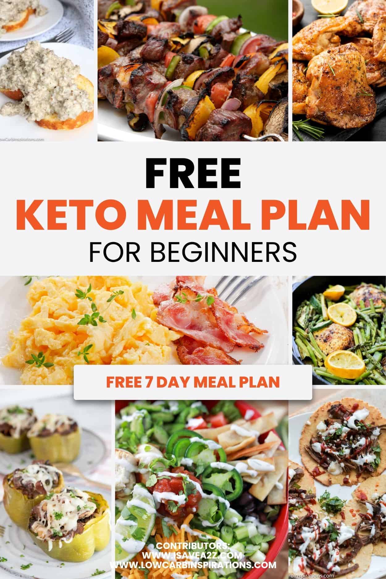 Free Keto Meal Plan Ideas - Low Carb Inspirations